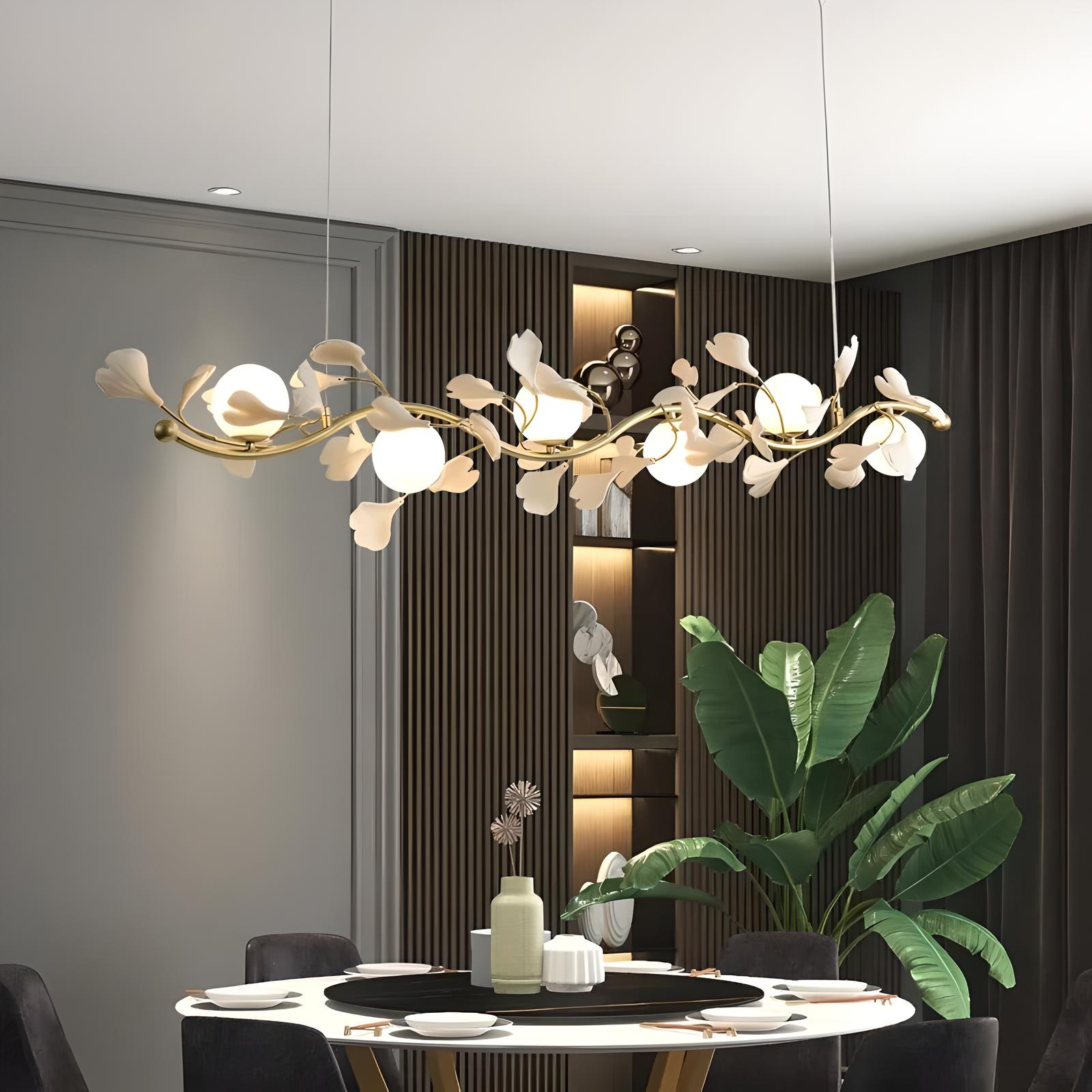 Lustre Moderne Ginkgo "Fleur Japonaise"