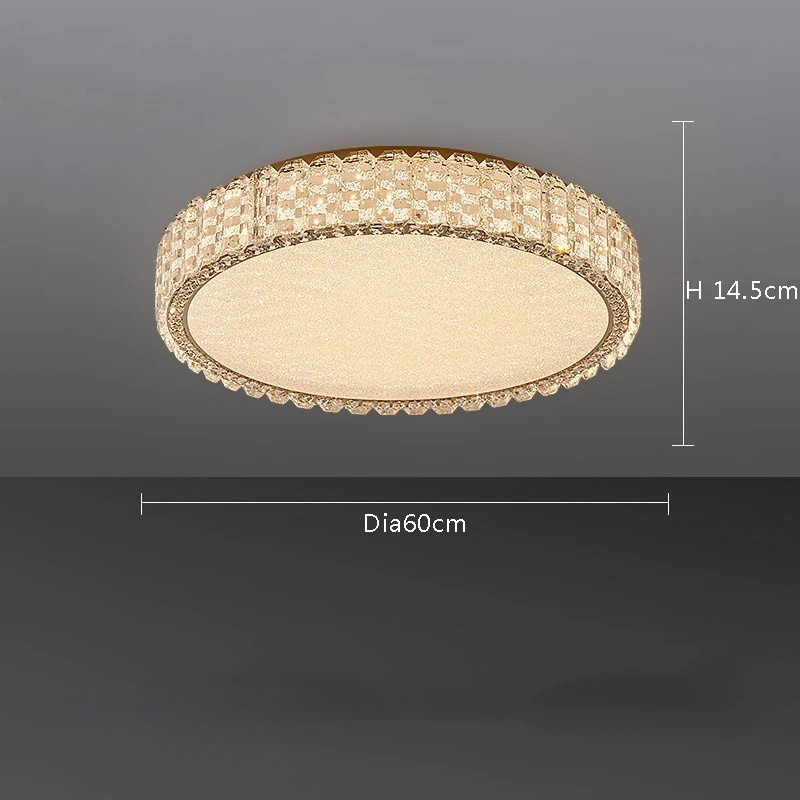 plafonnier cristal led