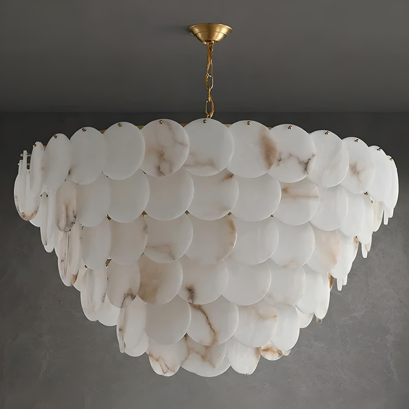 Lustre en Marbre Haut de Gamme "Aurum Marbre"