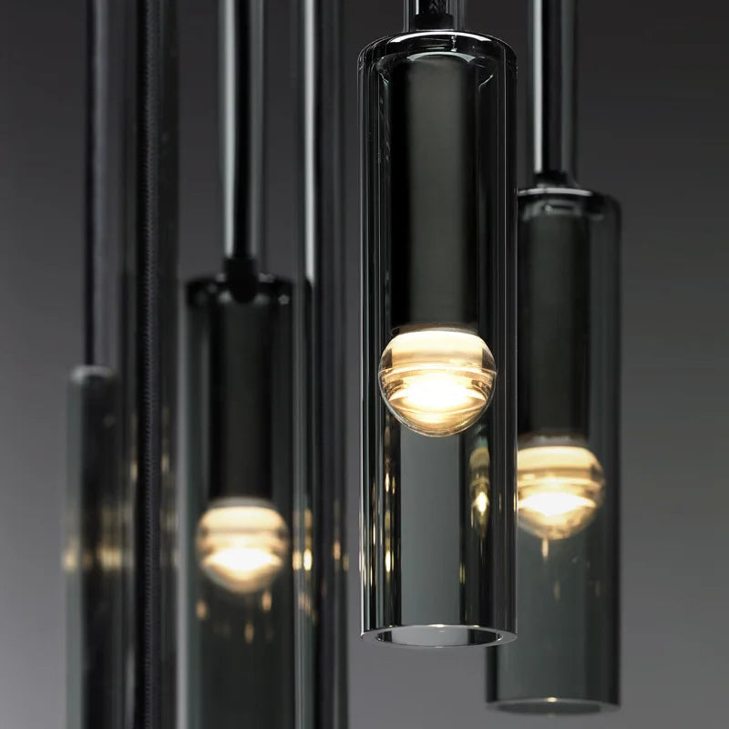 Suspension Design en Verre Moderne "Bougie lumineuse"