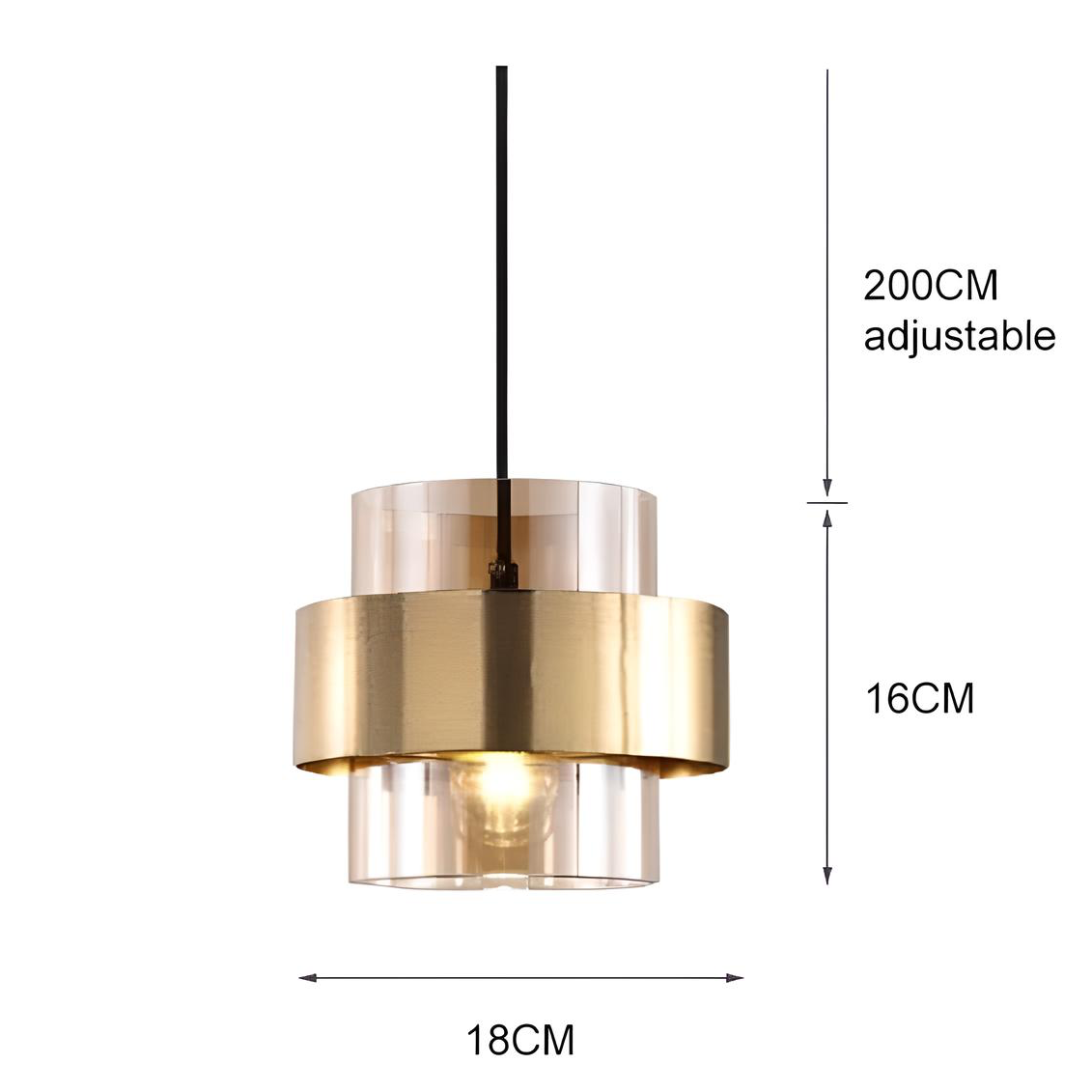 Suspension Design en Verre "Reflets de Verre"