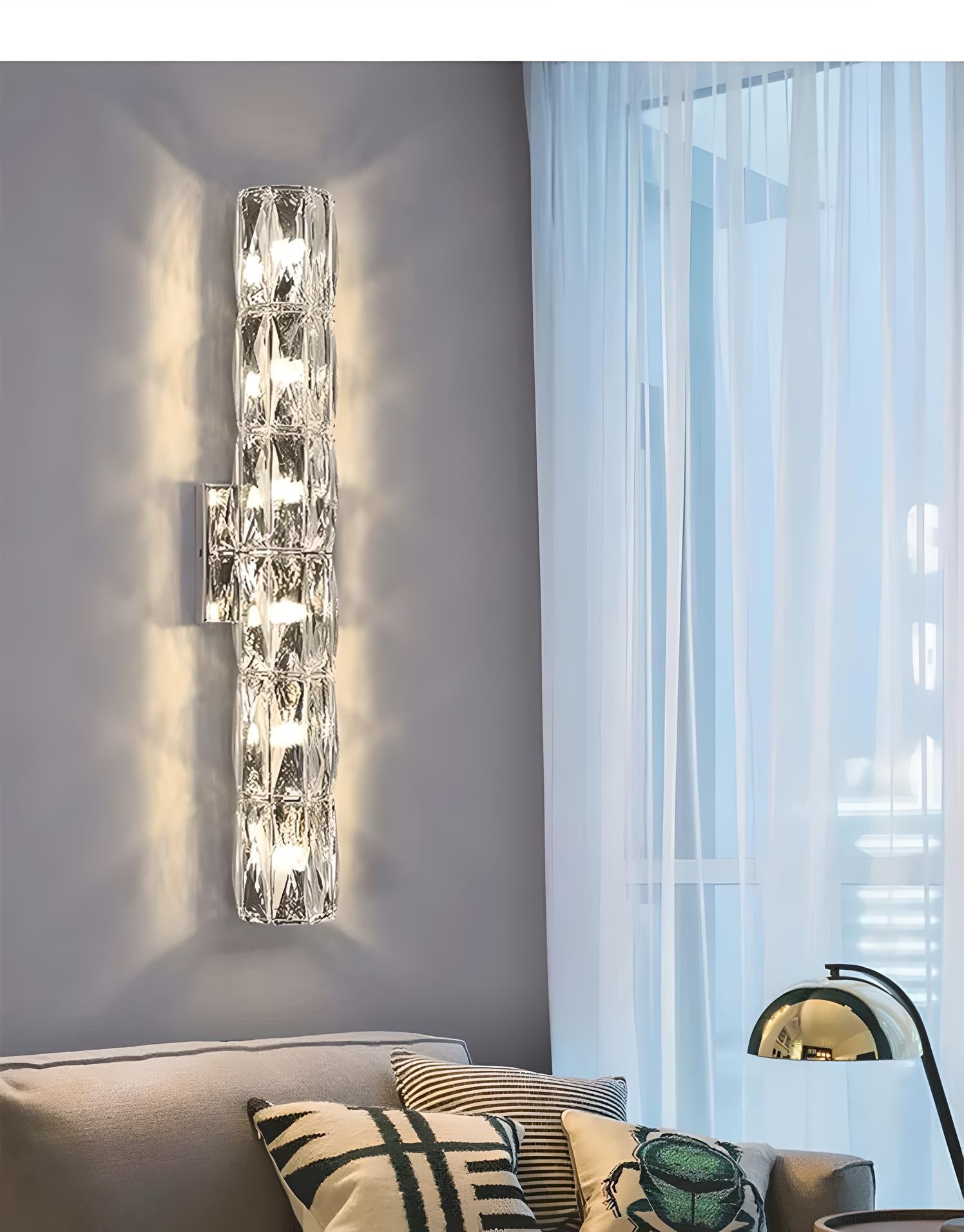 Applique Murale Cristal LED "Éclat Opale"