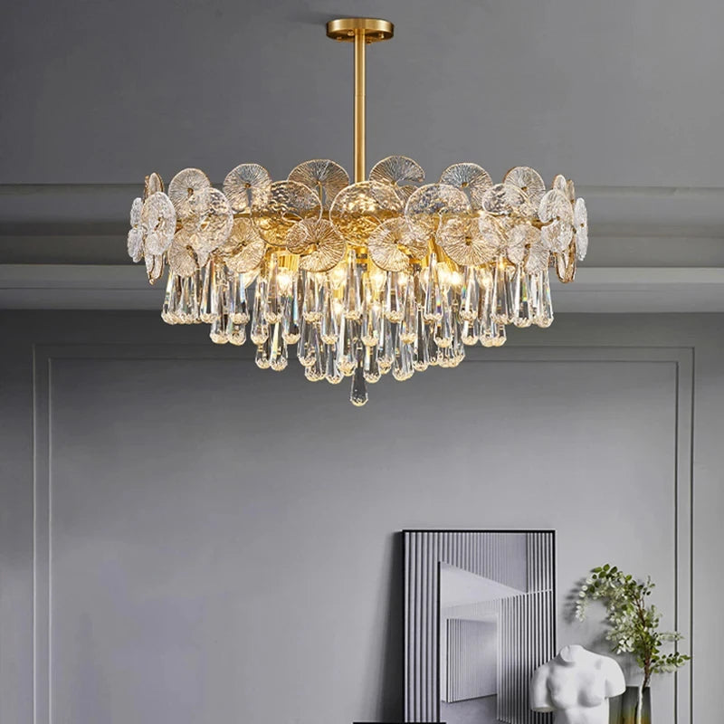 Lustre Moderne "Cristal Lumineux"