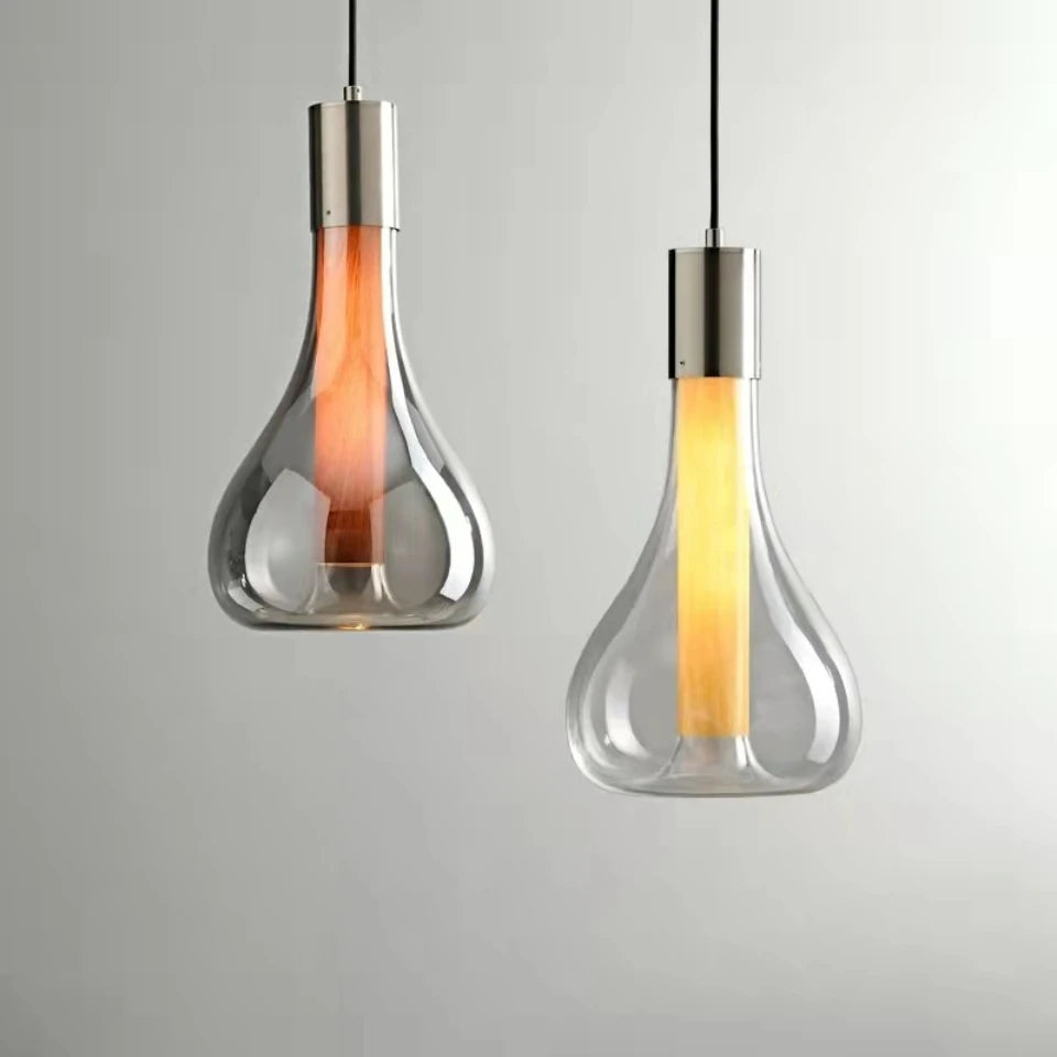 Suspension Design en Verre "Brillance flottante"