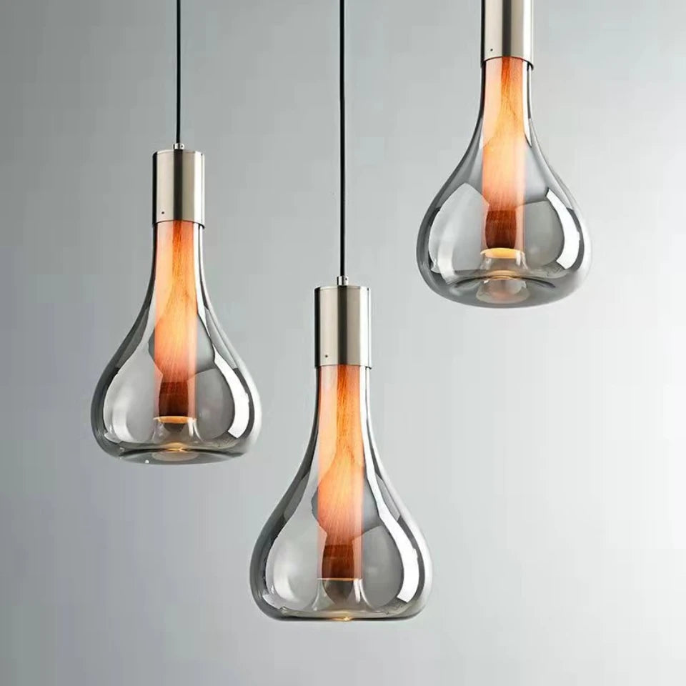 Suspension Design en Verre "Brillance flottante"