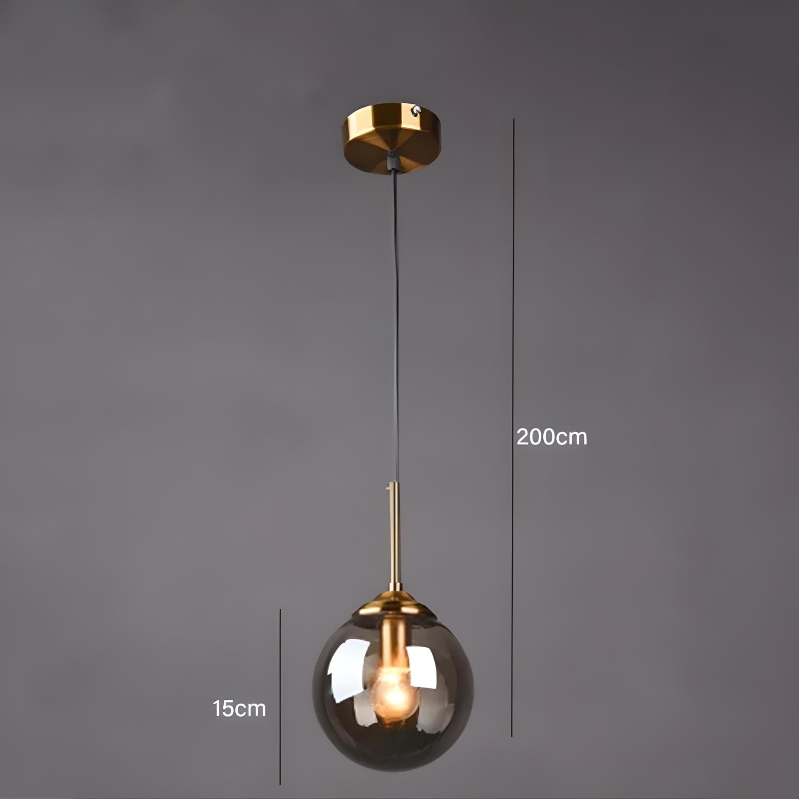 Suspension Design en Verre "Lumière Ethérée"