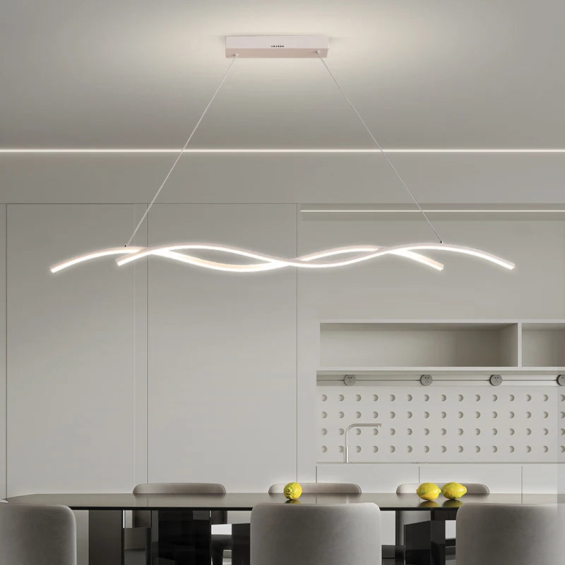 Suspension Design LED Linéaire Minimaliste