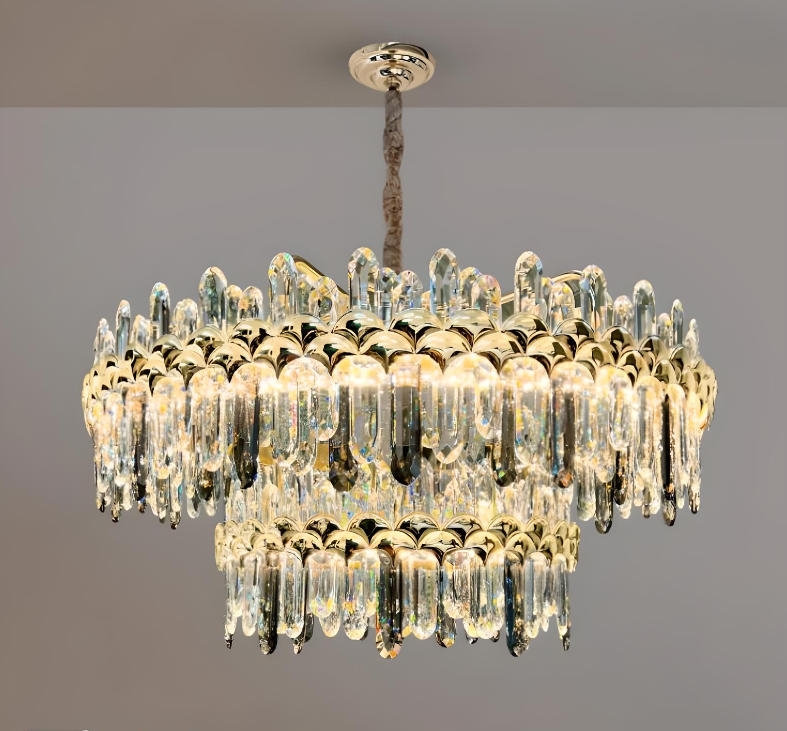 Lustre Moderne en Cristal d'exception