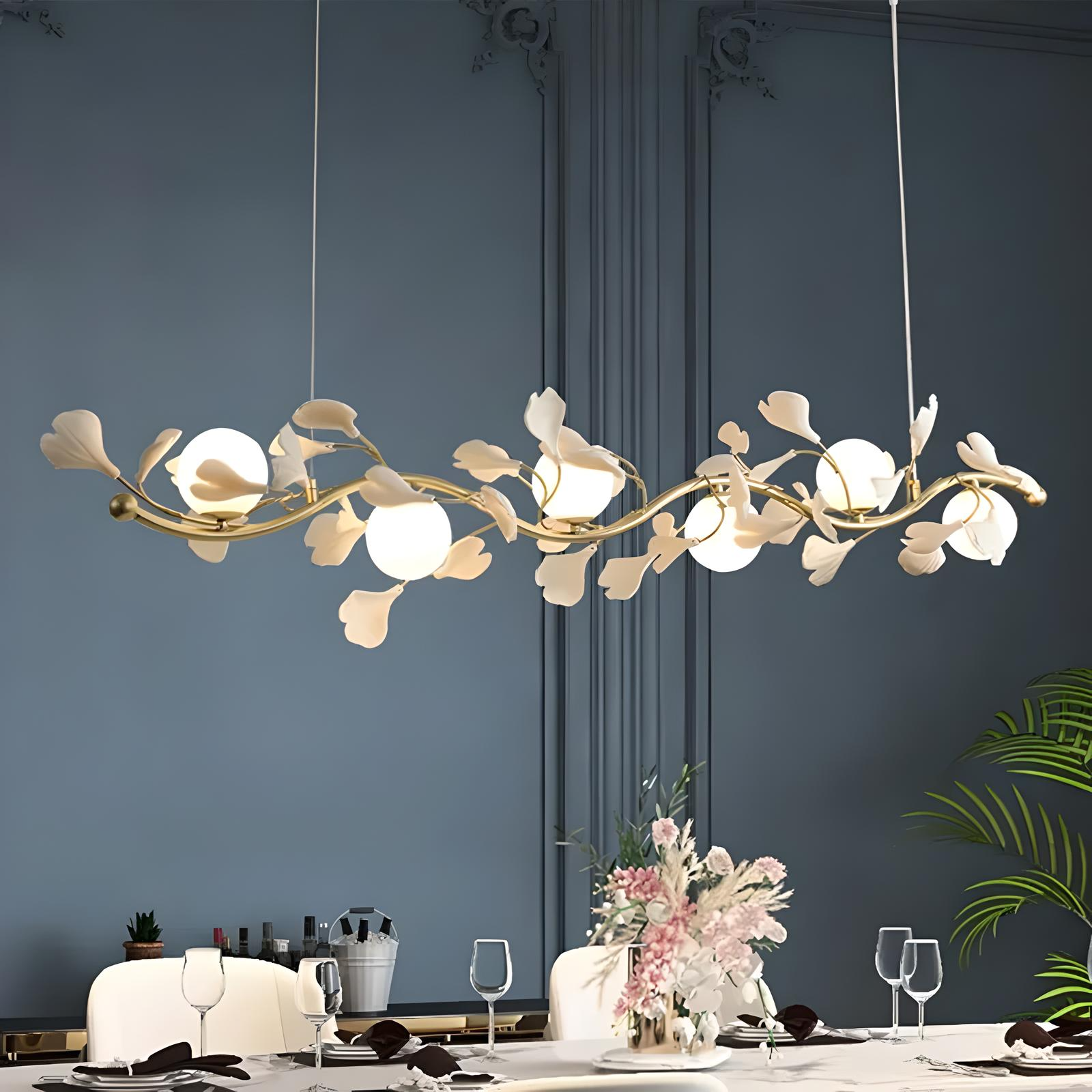 Lustre Moderne Ginkgo "Fleur Japonaise"