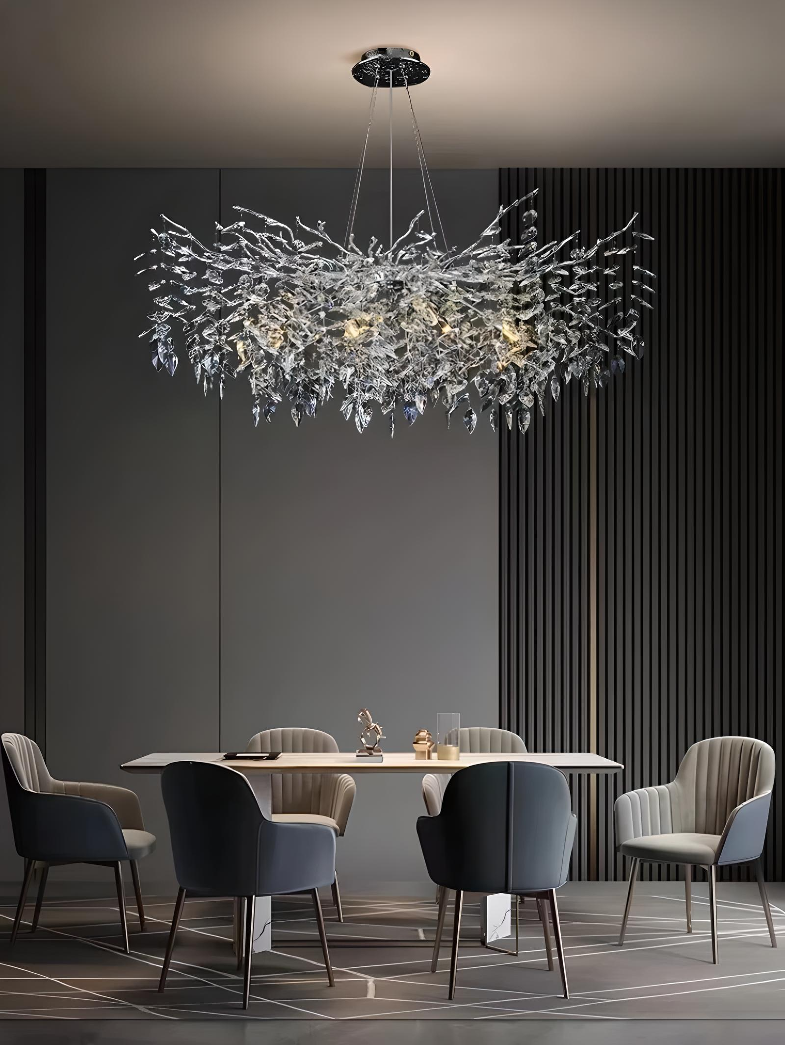 Lustre Haut de Gamme "Cristal Nordique"