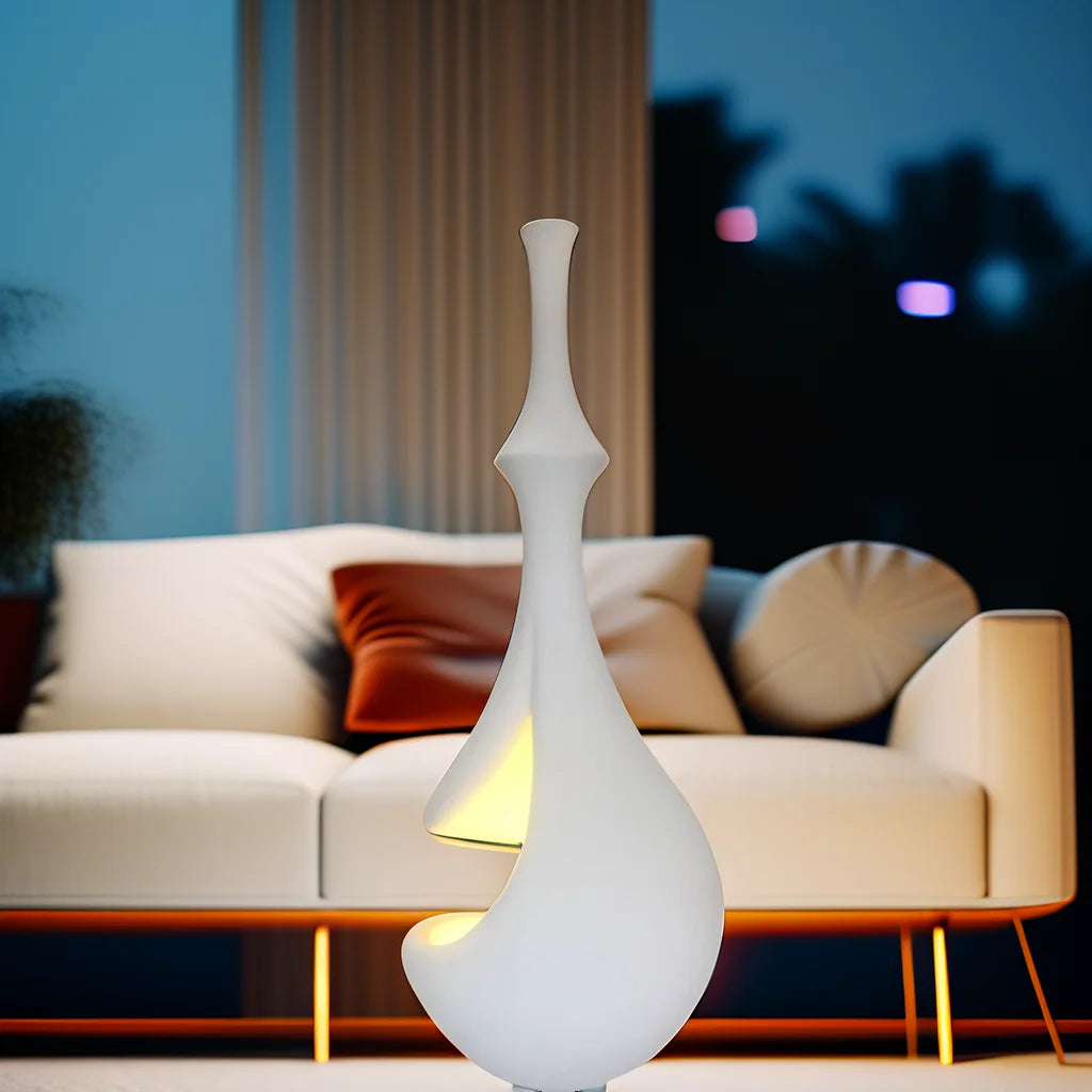 Lampadaire Design Japonais "Elégance Minimaliste"