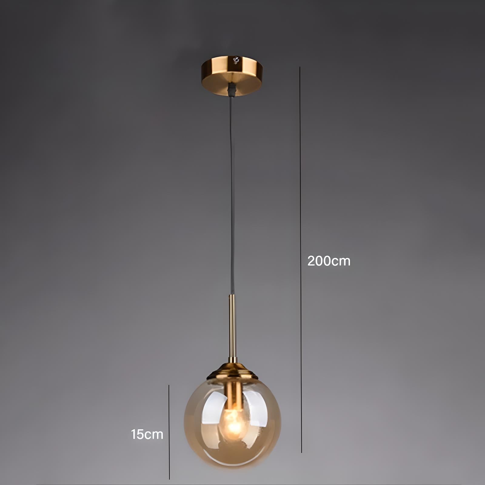 Suspension Design en Verre "Lumière Ethérée"