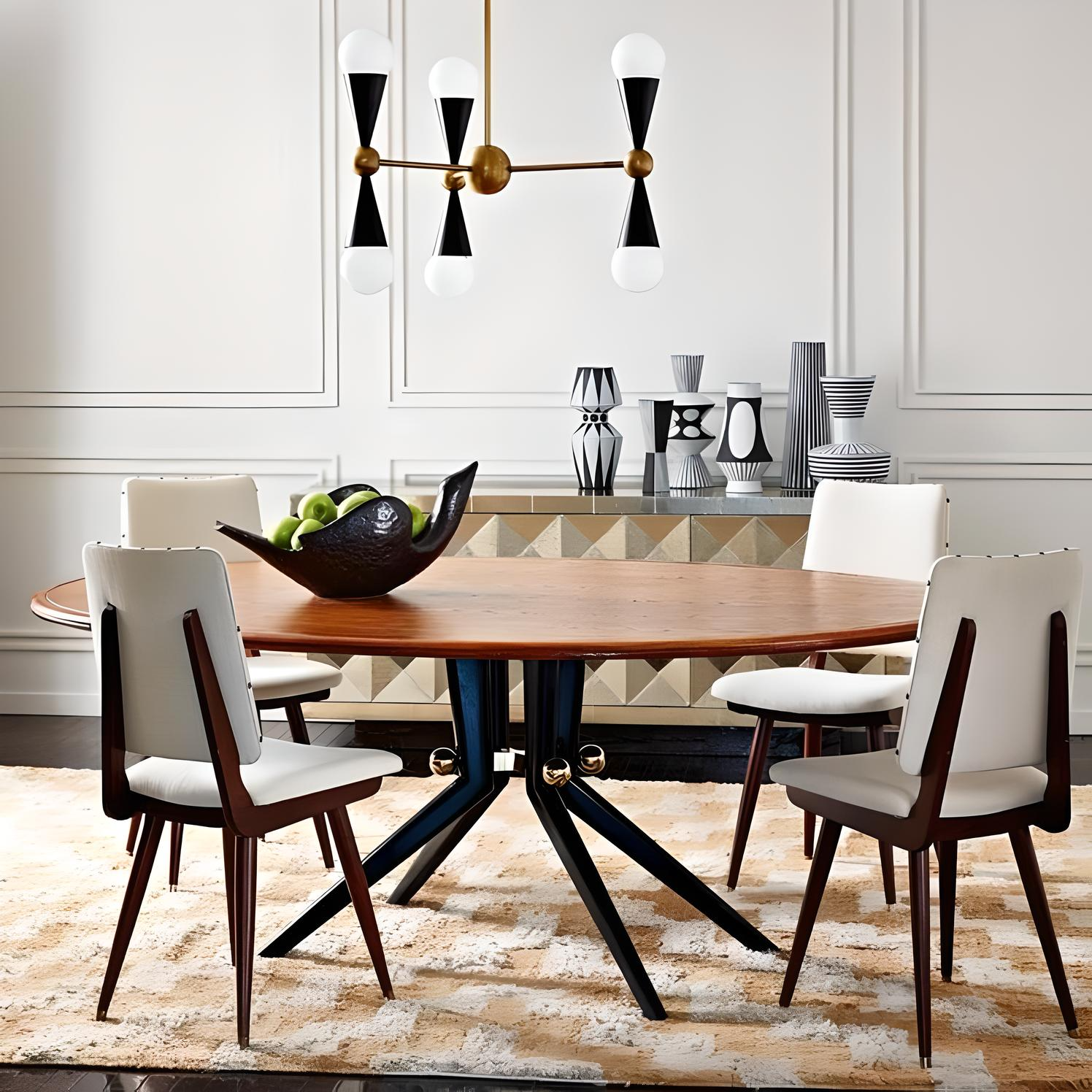 Lustre Moderne Haut de Gamme "Carcas" par Jonathan Adler