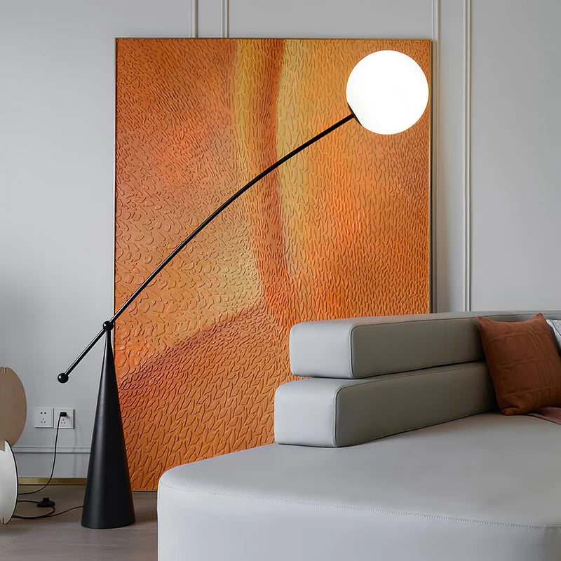 Lampadaire Design Italien "Arc Minimaliste"