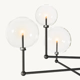 Lustre à Trois Bras en Verre Vauban 117cm