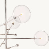 Lustre à Six Bras en Verre Vauban 140cm