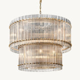 Lustre Rond à deux niveaux Brémont 94cm