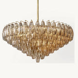 Lustre à Plusieurs Niveaux en Verre Fumé Venezia 93cm