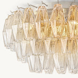 Plafonnier en Verre Transparent Venezia 43cm