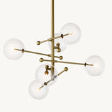 Lustre à Six Bras en Verre Vauban 102cm
