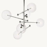Lustre à Six Bras en Verre Vauban 102cm