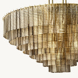 Lustre Rond en Verre Fumé Impérial 132cm