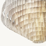 Lustre Rond en Verre Transparent Impérial 165cm
