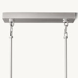 Lustre Rectangulaire en Verre Transparent Impérial 194cm