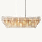 Lustre Rectangulaire en Verre Transparent Impérial 194cm