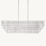 Lustre Rectangulaire en Verre Transparent Impérial 194cm