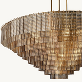 Lustre Rond en Verre Fumé Impérial 165cm