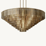 Lustre Rond en Verre Fumé Impérial 165cm
