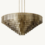 Lustre Rond en Verre Fumé Impérial 165cm