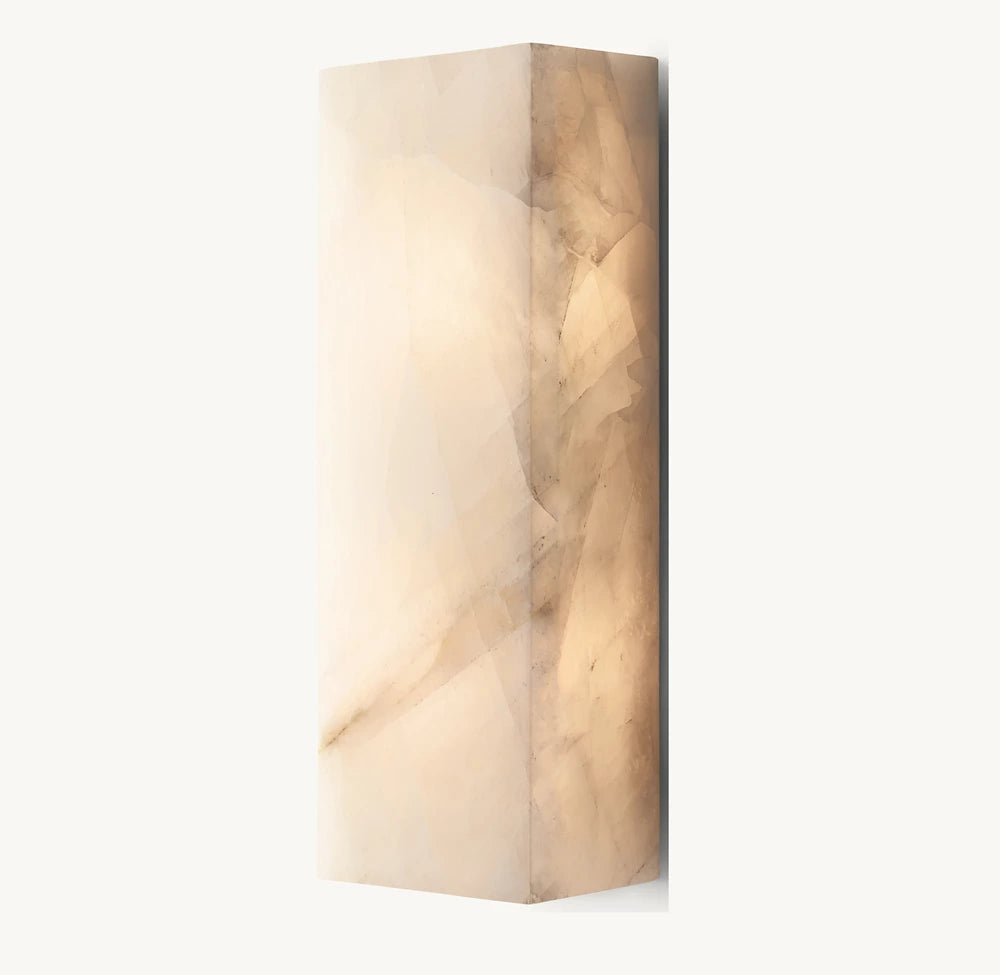 Applique Murale Haut de Gamme en Calcite "Opalys"