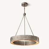 Lustre Rond en Laiton Élysée 91cm