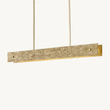 Lustre Linéaire en Laiton Élysée 137cm