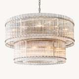 Lustre Rond à deux niveaux Brémont 122cm