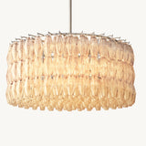 Lustre Rond en Verre Transparent Venezia 93cm
