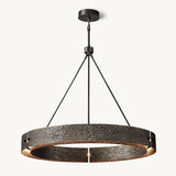 Lustre Rond en Laiton Élysée 122cm