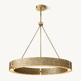 Lustre Rond en Laiton Élysée 122cm