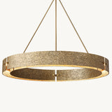 Lustre Rond en Laiton Élysée 122cm