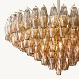 Lustre à Plusieurs Niveaux en Verre Fumé Venezia 93cm