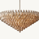 Lustre à Plusieurs Niveaux en Verre Fumé Venezia 118cm