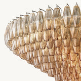 Lustre à Plusieurs Niveaux en Verre Fumé Venezia 156cm
