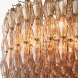 Lustre Rond en Verre Fumé Venezia 93cm