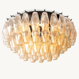 Plafonnier en Verre Transparent Venezia 56cm