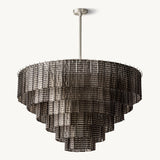 Lustre Rond en Verre Fumé Impérial 104cm