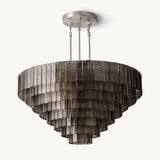 Lustre Rond en Verre Fumé Impérial 132cm