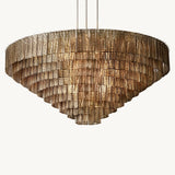 Lustre Rond en Verre Fumé Impérial 165cm