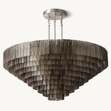 Lustre Rond en Verre Fumé Impérial 165cm
